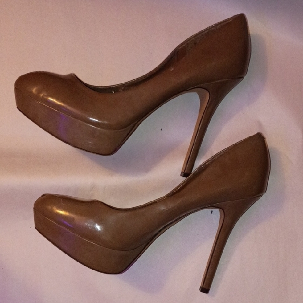 Jessica Simpson Sz 8 Peeptoe Platform Heels - Picture 6 of 7
